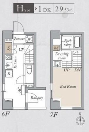 プライマル両国EASTの物件間取画像